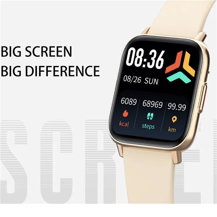 DM80 1.85-inch Ultra-Thin Smart Watch Bluetooth Calling Sleep Heart Rate Health Monitoring Sport Watch