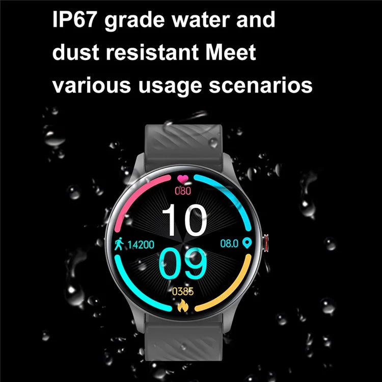 YK02 1.43-inch AMOLED Touch Screen Bluetooth Call Heart Rate Blood Pressure Monitor Sports Wristband
