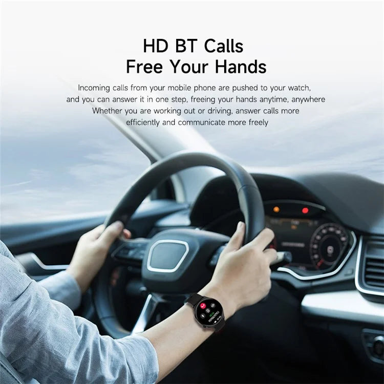MX16 1.43-inch Round Screen Bluetooth Calling Health Monitor Smart Watch