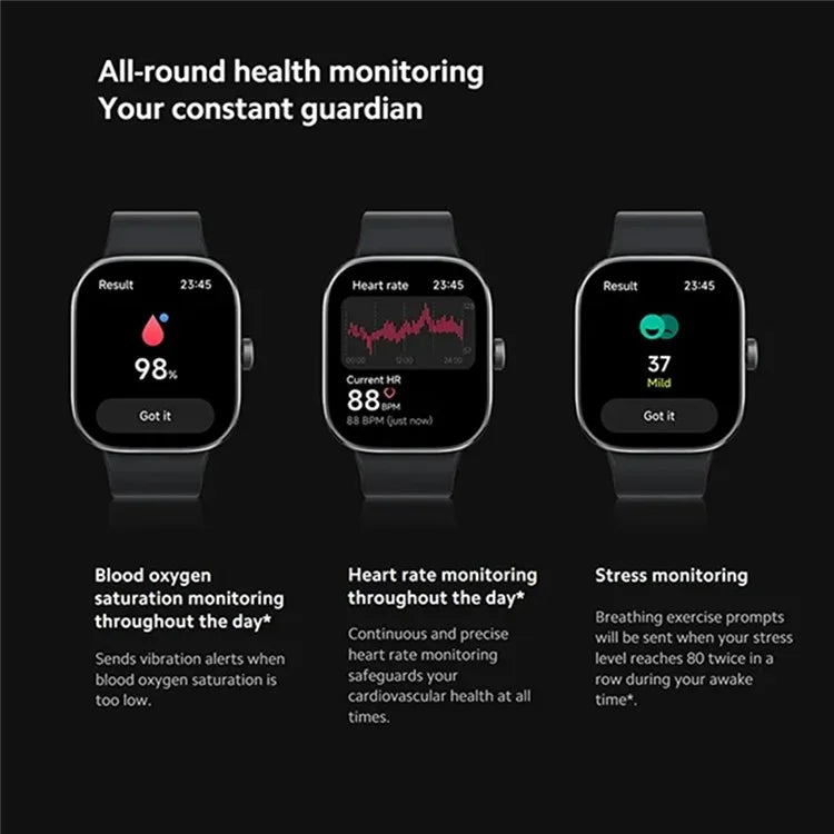 XIAOMI Redmi Watch 4 M2314W1 1.97-inch AMOLED Smart Watch Bluetooth Sports Watch Daily Health Monitor
