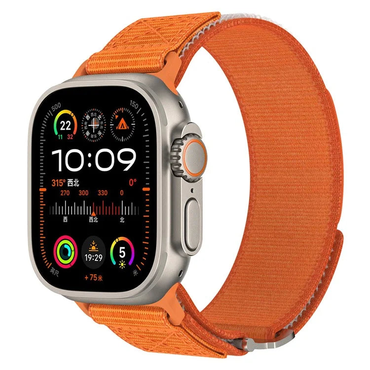 Adjustable Nylon Strap for Apple Watch Ultra Ultra 2 49mm / 9 8 7 45mm / 6 5 4 SE (2022) SE (2023) SE 44mm / 3 2 1 42mm Wrist Band