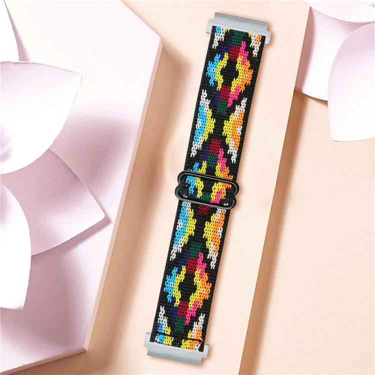 For Garmin Vivomove 3 / GarminMove 3 20mm Elastic Jacquard Fabric Watch Strap Replacement3