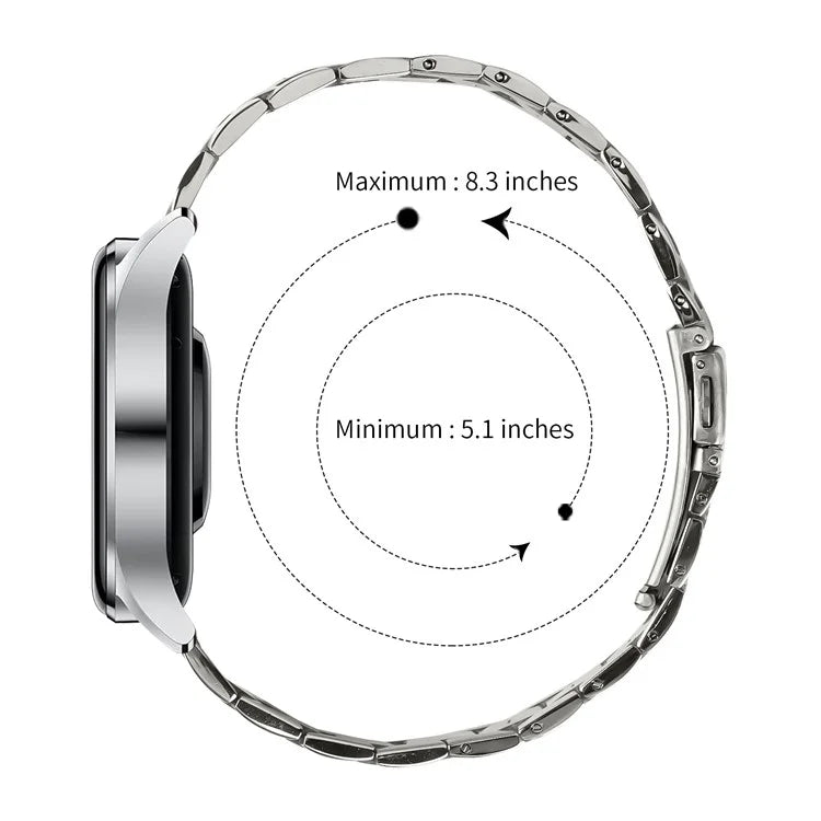 For Huawei Watch GT 42mm 46mm Watch Strap Ultra Thin Stainless Steel Replacement Band