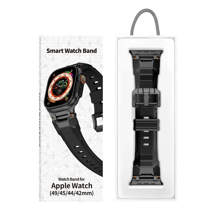For Apple Watch 10 46mm / Ultra 2 / Ultra 49mm / 9 8 7 45mm / SE (2023) SE (2022) SE 6 5 4 44mm / 3 2 1 42mm Liquid Silicone Strap