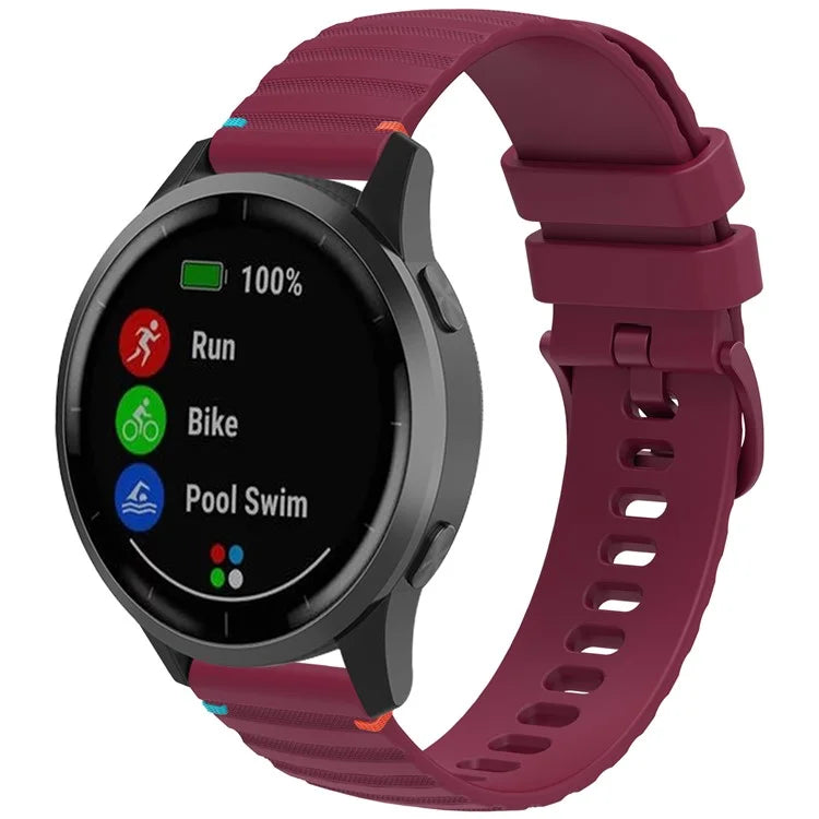 For Samsung Galaxy Watch3 45mm / Galaxy Watch 46mm / Huawei Watch GT 4 46mm Universal 22mm Silicone Watch Strap