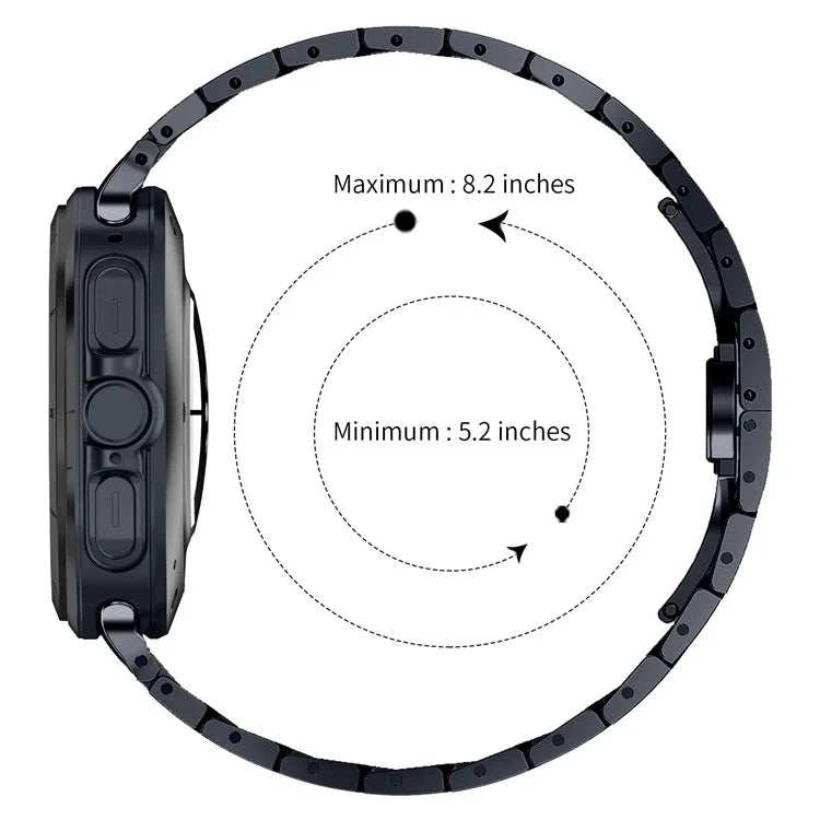For Samsung Galaxy Watch Ultra 47mm Replacement Strap Stainless Steel Smart Watch Band, Grey