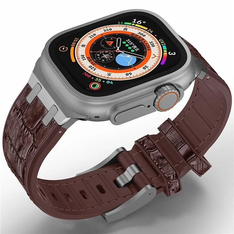 Silicone Band for Apple Watch Series 10 46mm / Ultra 2 Ultra 49mm / Series 9 8 7 45mm / SE (2023) SE (2022) SE 6 5 4 44mm / 3 2 1 42mm