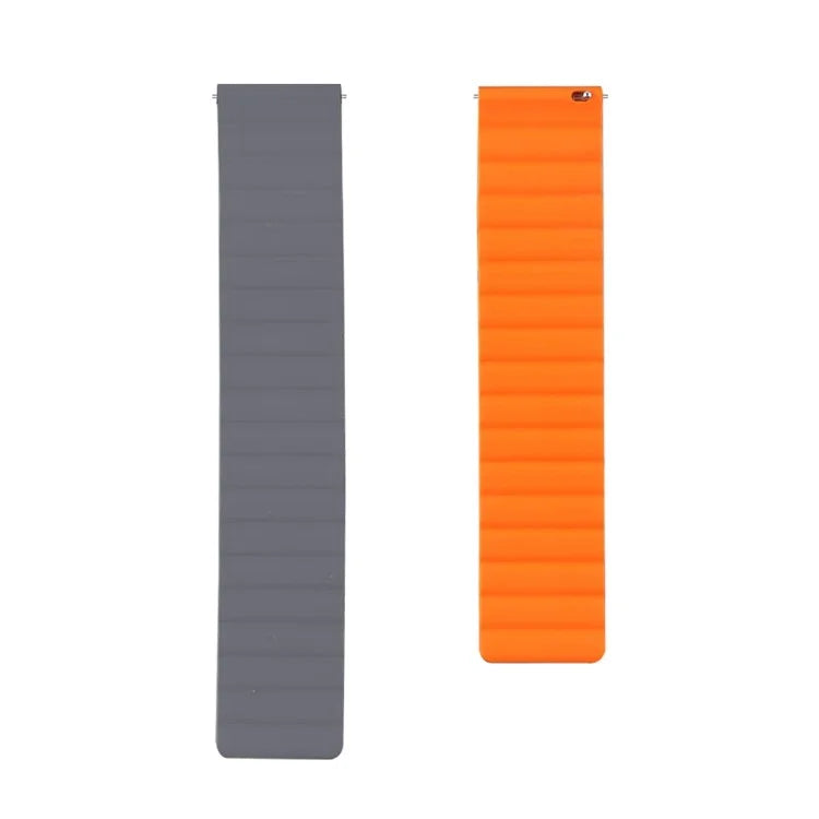 For Samsung Galaxy Watch 5 40mm / Watch 5 44mm / Watch 5 Pro 45mm Replacement Silicone Watch Strap 20mm Magnetic Adjustable Wrist Band