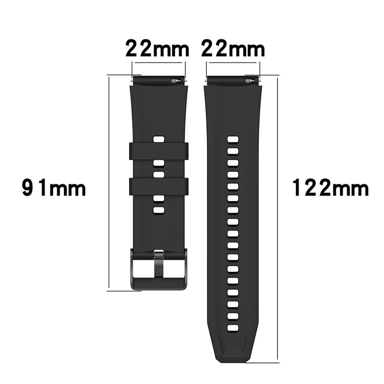 For Oppo Watch 4 Pro Silicone Watch Band 22mm Adjustable Strapish Green