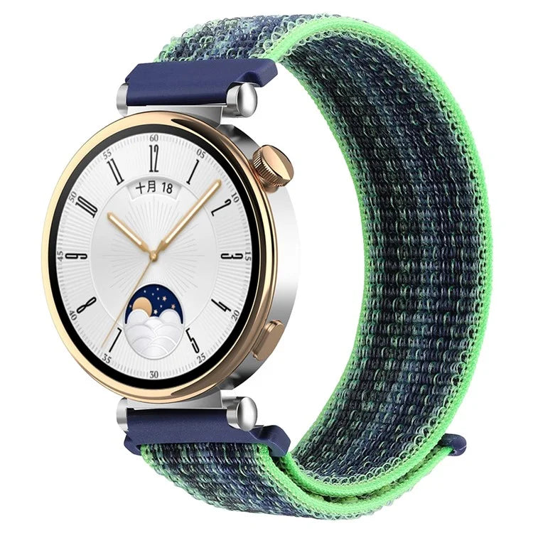 For Huawei Watch GT 4 41mm / Garmin Venu 3S Nylon Watch Strap 18mm Sports Watchband