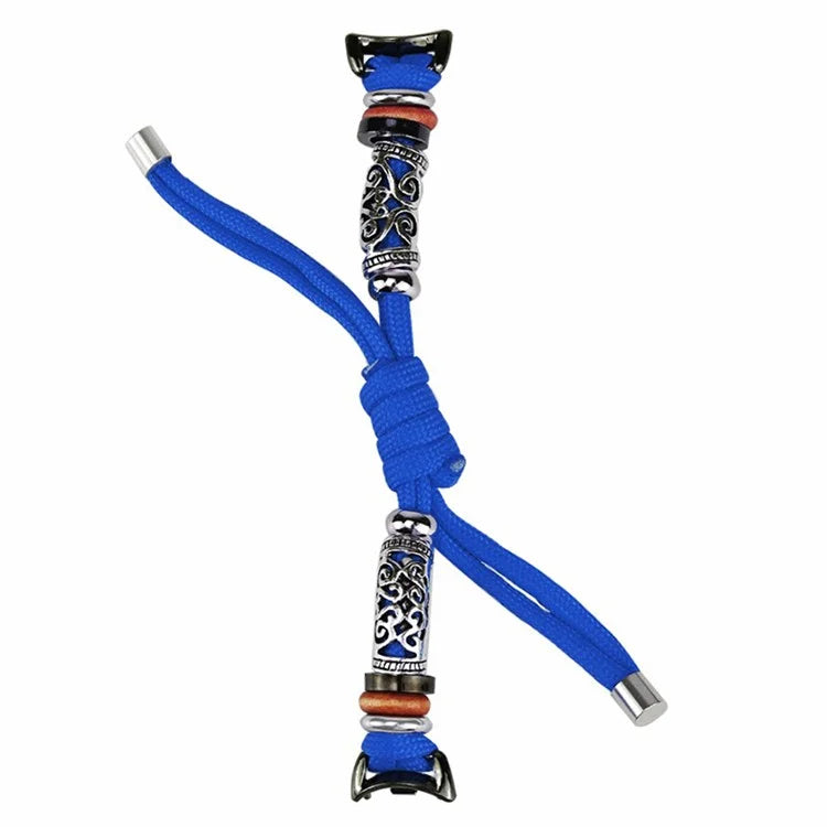 For Xiaomi Smart Band 8 Beads Braided Watch Strap Adjustable Wrist Band Bracelet