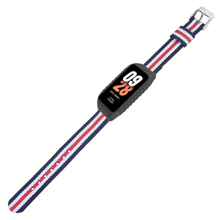 For Xiaomi Smart Band 8 Active / Redmi Smart Band 2 Watch Strap Nylon Wrist Band with Case