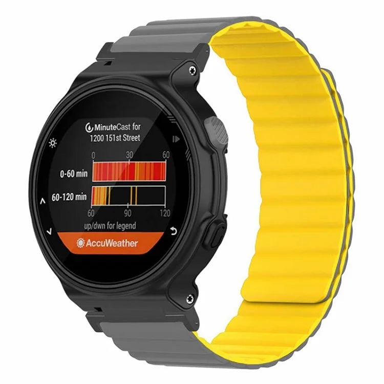 For Garmin Forerunner 220 / 230 / 235 / 735XT / 620 / 63 Silicone Strap Magnetic Smartwatch Bands