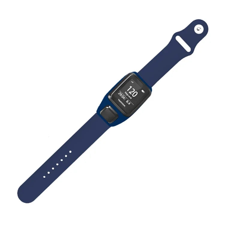 For TomTom Runner 3 / 2 / Adventurer Sport Bands Silicone Watch Strap with Case
