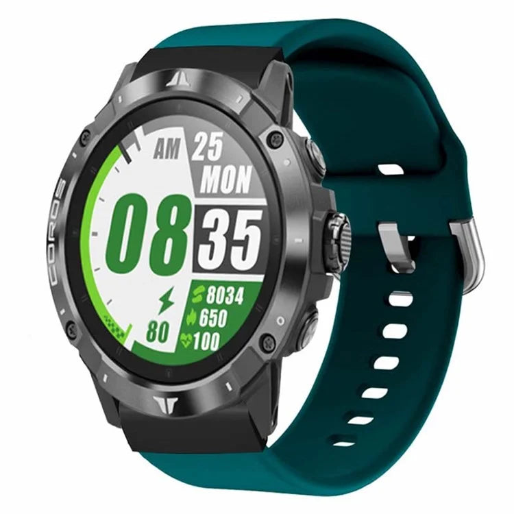 For Coros Vertix 2 / Garmin Fenix 7X / 6X / 5X Sport Strap Silicone Wrist Watch Band with 26mm PC Connector
