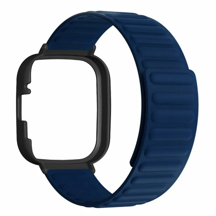 For Xiaomi Redmi Watch 3 Silicone Watch Band Magnetic Strap with PC Watch Case