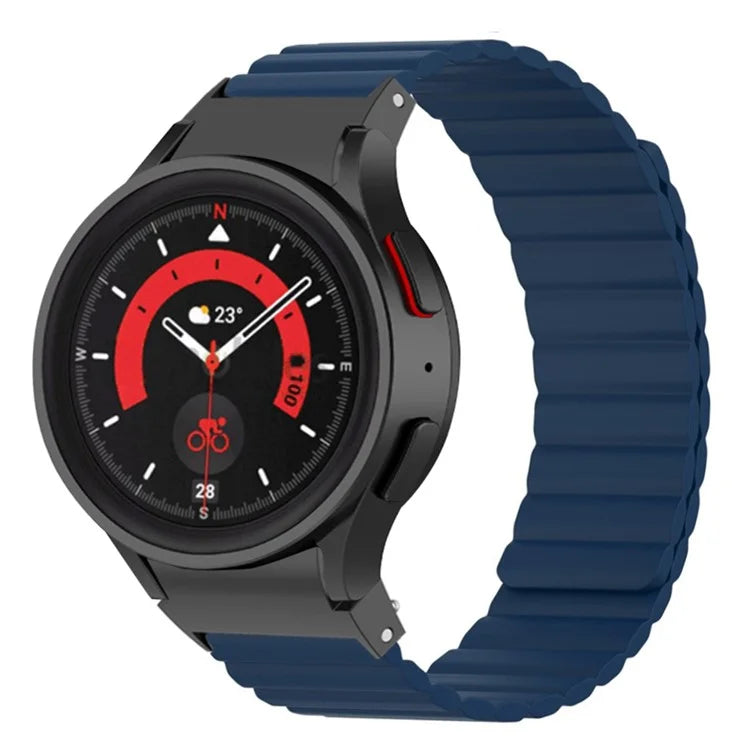 For Samsung Galaxy Watch6 / Watch 5 / Watch 5 Pro / Watch4 Magnetic Band Silicone Adjustable Wristband