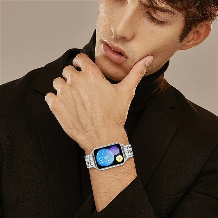 For Xiaomi Smart Band 8 Pro Metal Wrist Band Replacement Smart Watch Strap