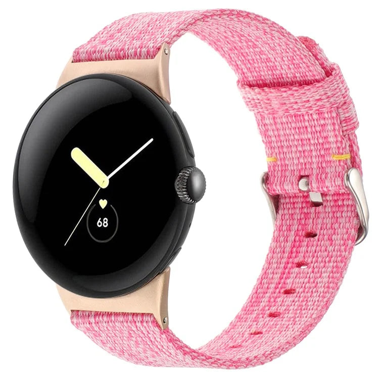 For Google Pixel Watch / Watch 2 Nylon Sport Strap Replacement Watch Bands