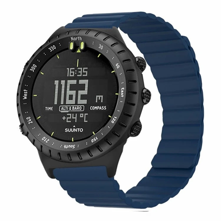 For Suunto Core Magnetic Watch Band 22mm Skin-Friendly Silicone Strap