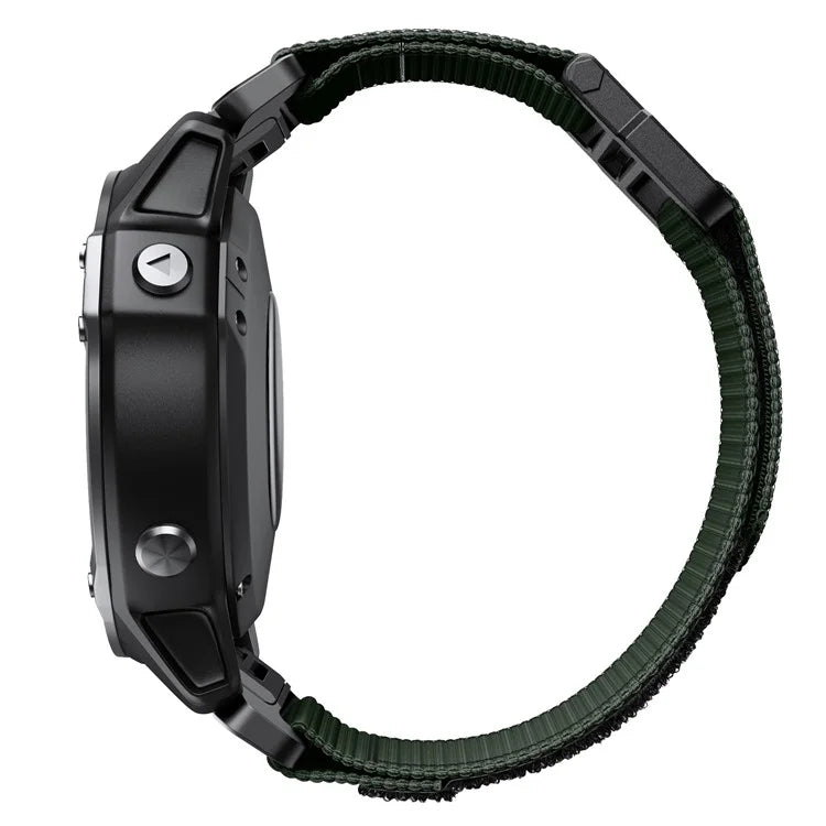 For Garmin Fenix 7X / 7X Pro / 6X QuickFit 26mm Watch Band Nylon Loop Adjustable Wrist Band
