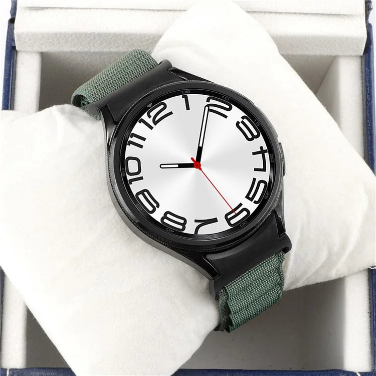 For Samsung Galaxy Watch6 / Watch6 Classic / Watch 5 / Watch4 Nylon Watch Strap G Hook Wristband