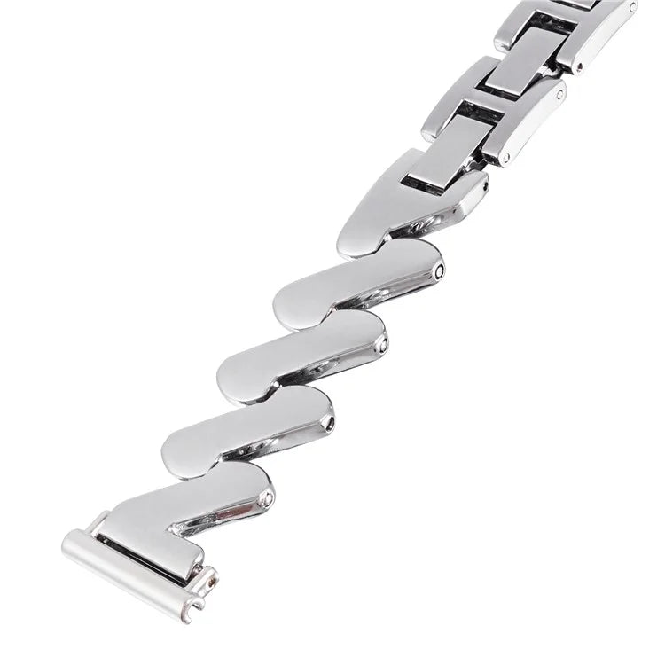 For Samsung Galaxy Watch6 40mm 44mm / Garmin Venu Watch Band 20mm Wave Zinc Alloy Strap