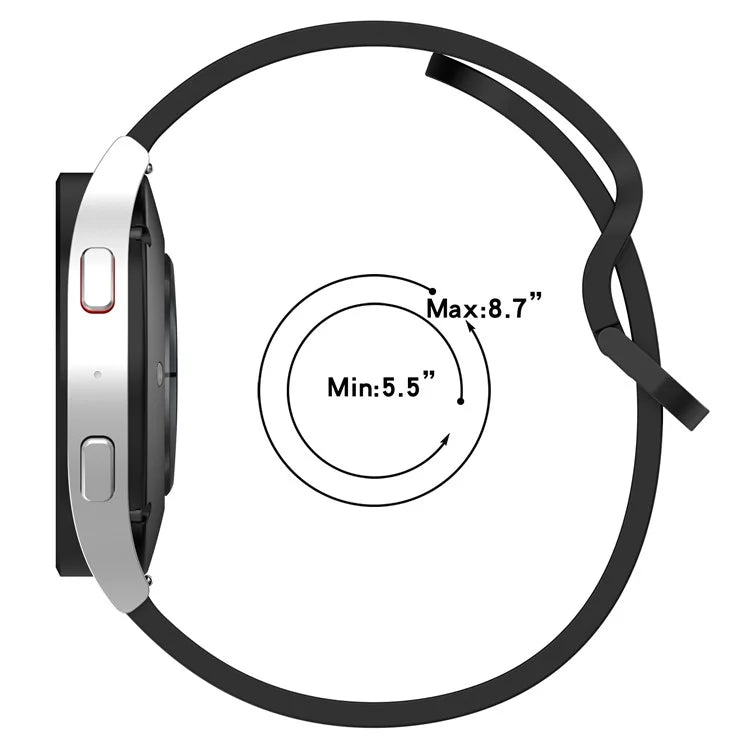 For Samsung Galaxy Watch3 45mm / Huawei Watch GT 4 46mm Watch Band 22mm Silicone Wrist Strap
