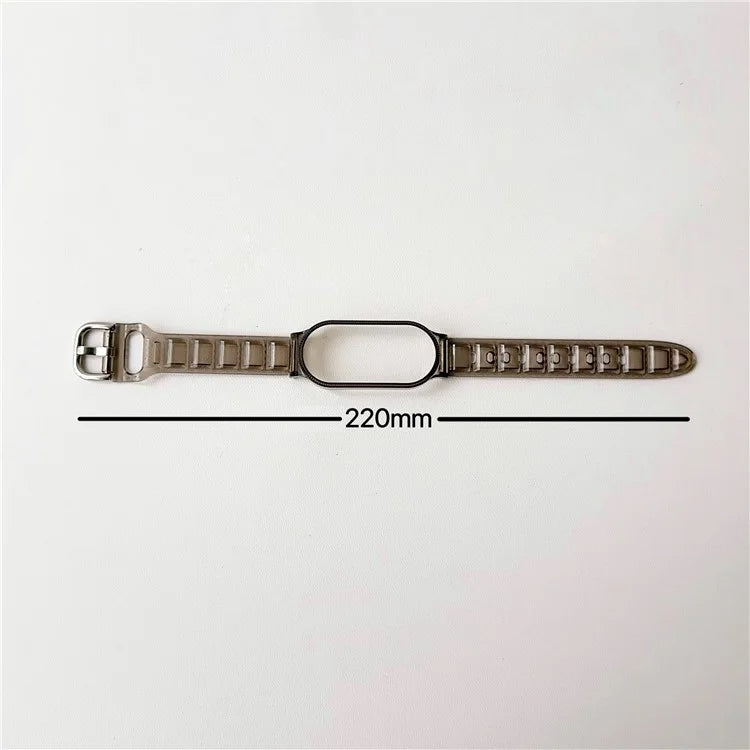 For Xiaomi Smart Band 8 Ice Cube Texture Watch Strap Flexible TPU Watchband