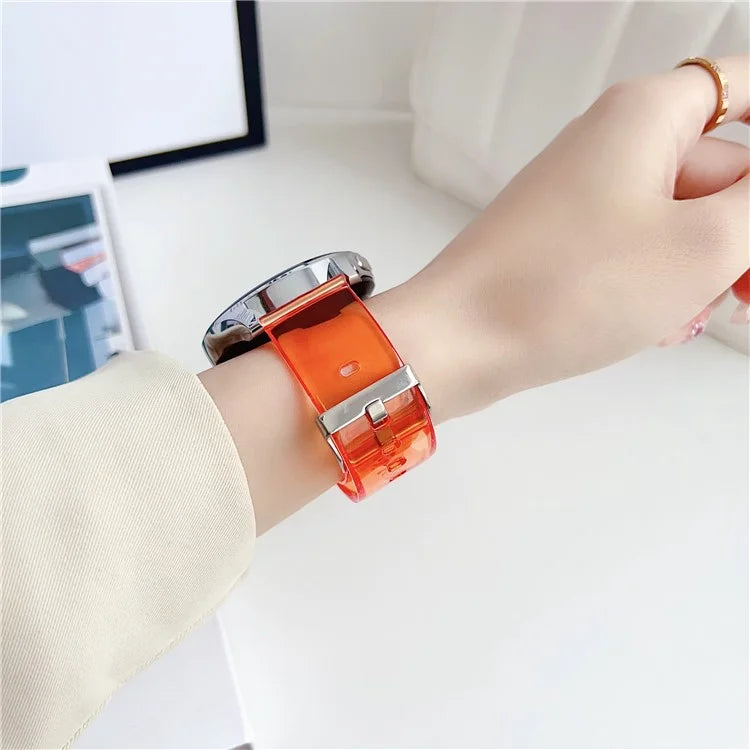 For Samsung Galaxy Watch3 45mm / Huawei Watch GT 4 46mm Band 22mm TPU Wrist Strap Orange