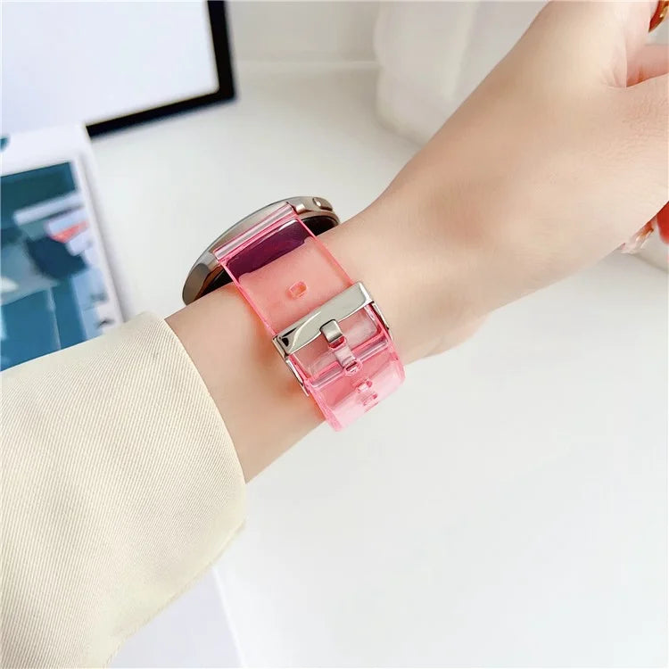 For Samsung Galaxy Watch3 45mm / Huawei Watch GT 4 46mm Band 22mm TPU Wrist Strap Pink
