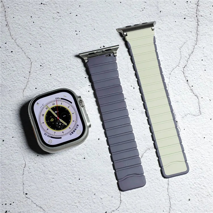For Apple Watch Series 9 8 7 41mm / 6 5 4 SE (2023) SE (2022) SE 40mm / 3 2 1 38mm Magnetic Silicone Strap