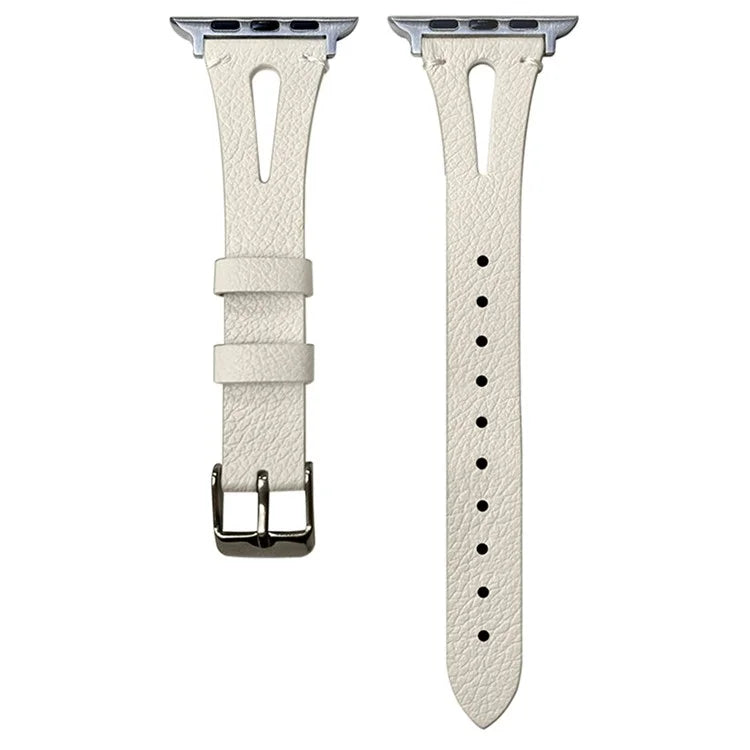 For Apple Watch Series 9 8 7 41mm / 6 5 4 SE (2023) SE (2022) SE 40mm / 3 2 1 38mm Split Leather Watch Strap