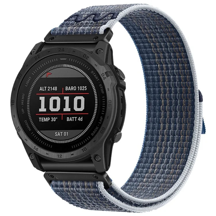 For Garmin Tactix 7 Pro / Fenix 7X / 6X Pro / 5X Plus Universal Watch Strap Nylon Wrist Band 26mm
