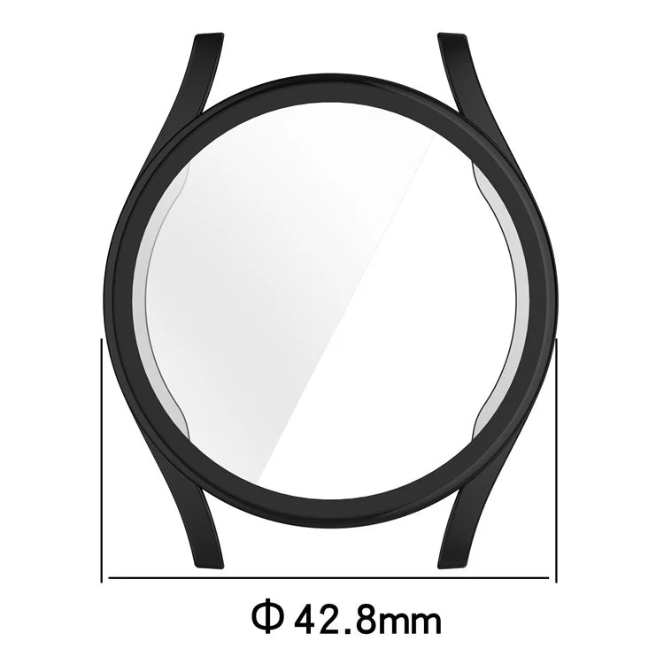 For Samsung Galaxy Watch7 40mm Clear Watch Case Half Wrap TPU Watch Cover Protector