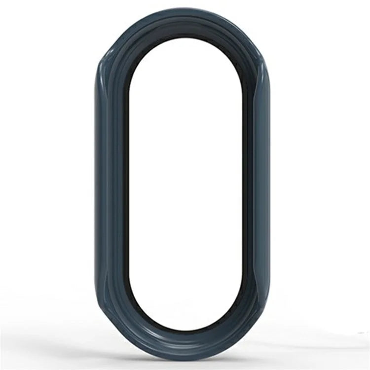 For Xiaomi Mi Band 9 Ceramic Edition Anti-Drop PC Watch Case with Built-In Tempered Glass Film