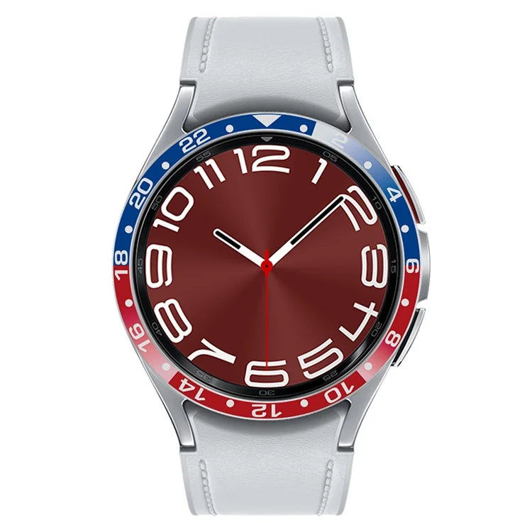 Aluminium Alloy Cover for Samsung Galaxy Watch6 Classic 43mm Bezel Ring Dual Color Watch Bumper