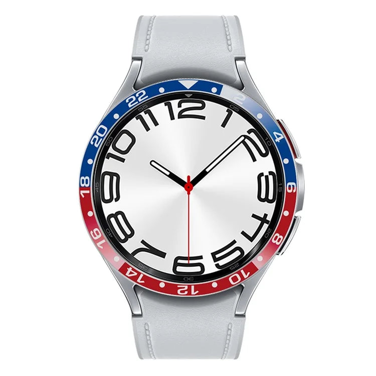 For Samsung Galaxy Watch6 Classic 47mm / Watch 5 Pro 45mm Bezel Ring Dual Color Aluminium Alloy Watch Cover