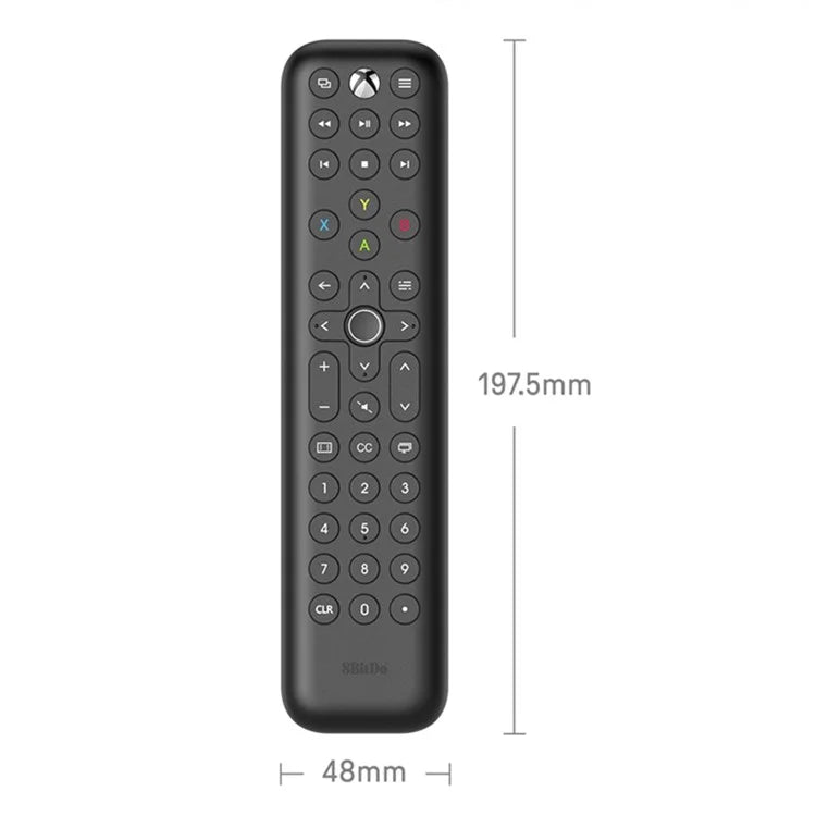 8BITDO Media Remote Compatible with Xbox Series X / S, Xbox One Game Console Infrared Remote Control (Long Edition)