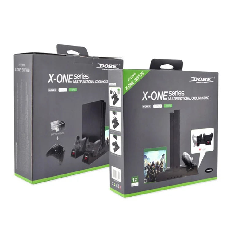 DOBE TYX-1840 For Xbox One X / S Cooling Stand with Dual Controller Charging Dock