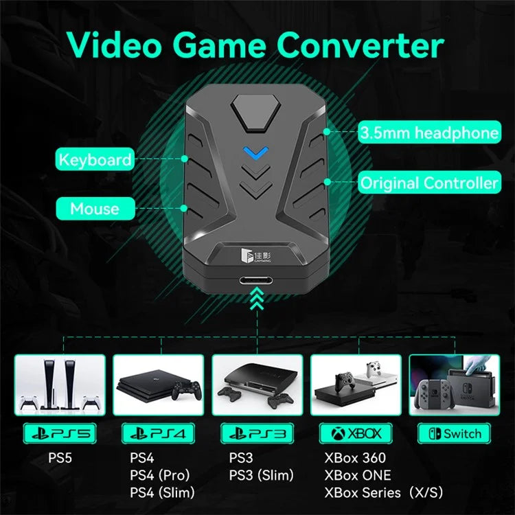 GAMWING Mix Master Pro Keyboard Mouse Adapter Converter Gaming Accessory