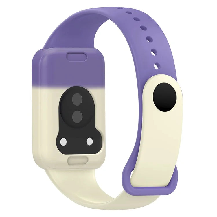 For Honor Band 9 Silicone Watch Case Protective Bumper Frame+Purple