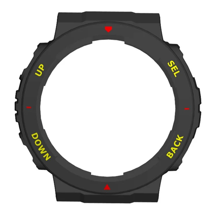 For Huami Amazfit Active Edge A2212 PC Frame Half Cover Smart Watch Bumper Case / Yellow