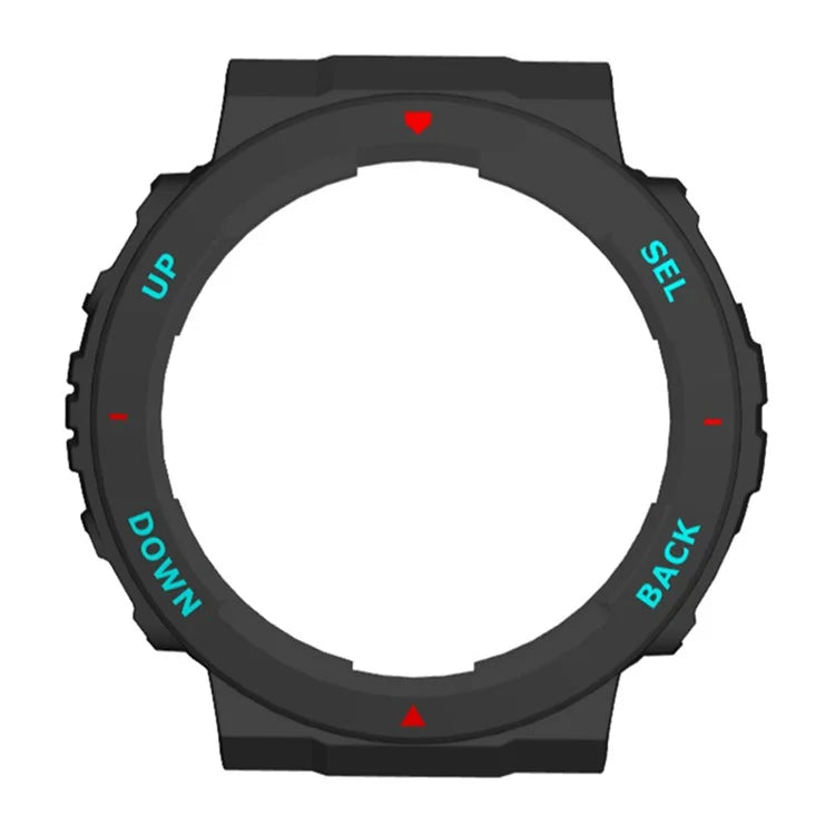 For Huami Amazfit Active Edge A2212 PC Frame Half Cover Smart Watch Bumper Case / Blue
