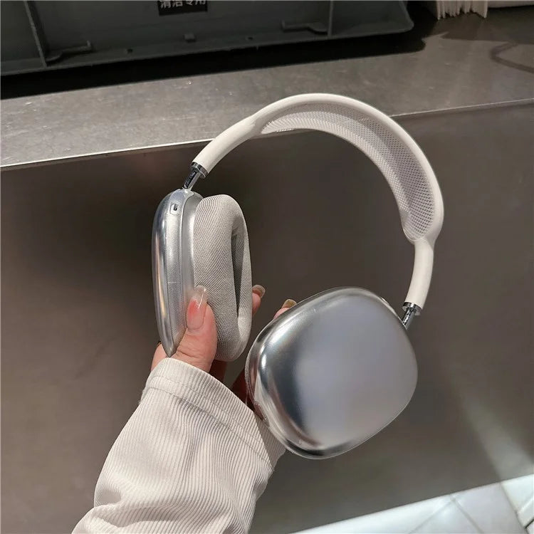 For AirPods Max 1 Pair Electroplating TPU Earmuff Shell Headphone Protective Cover