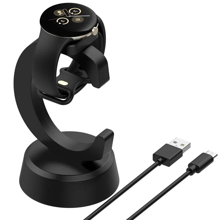 For Google Pixel Watch 3 45mm 41mm / Watch 2 / Fitbit Ace LTE Charging Dock Watch Charger with 1m Cable