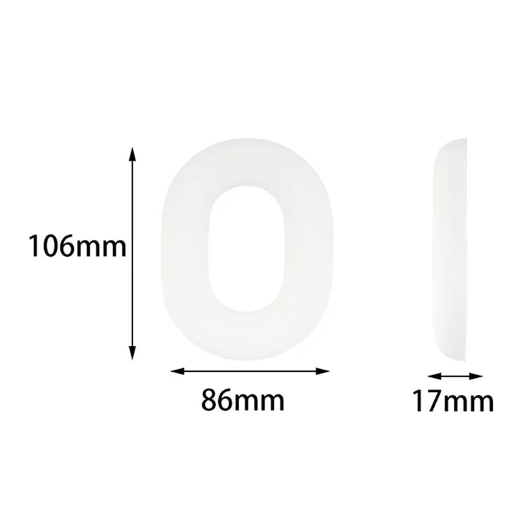 1 Pair For Sony INZONE H7 Silicone Headphone Ear Cushions Ear Pads Replacement