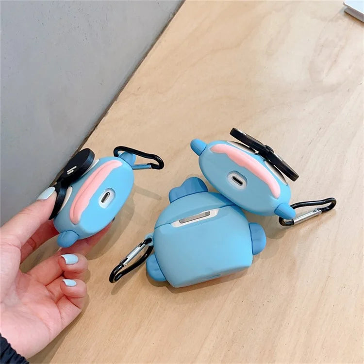 For AirPods Pro 2 / AirPods Pro Cartoon Clownfish Cover Anti-drop Silicone Earphone Case with Hanging Buckle