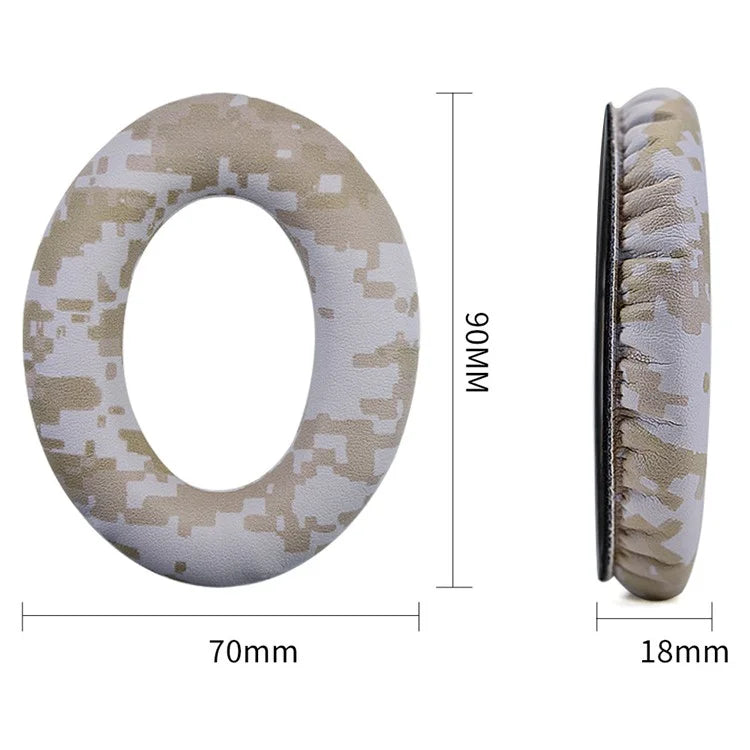For BOSE QC25 / QC15 / AE2 Camouflage Pattern Protein Leather Earpads Cushions + Crowbar
