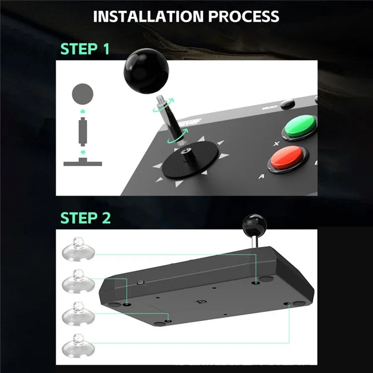 DATA FROG Home Wireless Game Stick with 2 Joystick Game Controller Rocker Gamepad